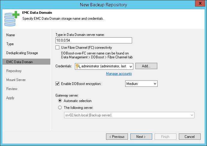 Step 5. Specify Server or Shared Folder Settings