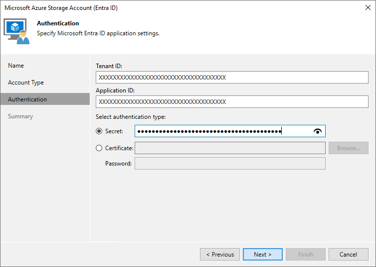 Specifying Existing Microsoft Entra Application