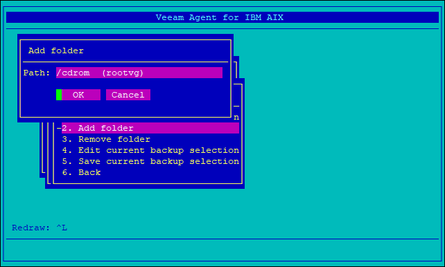 Adding Directory to Backup Selection