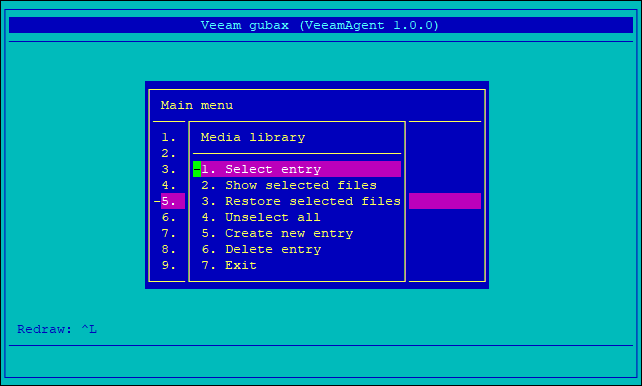 Restoring Files Using Media Library
