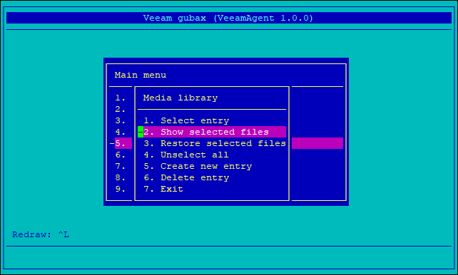Restoring Files Using Media Library