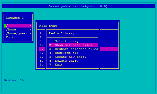 Restoring Files Using Media Library