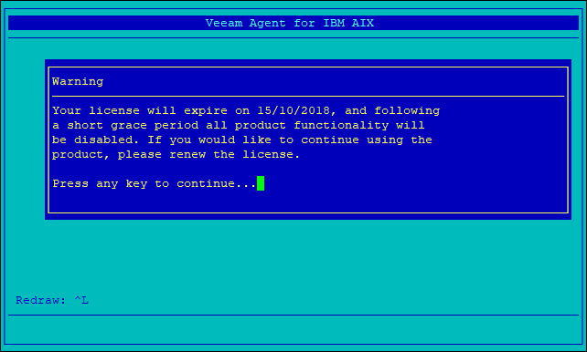 License Expiration