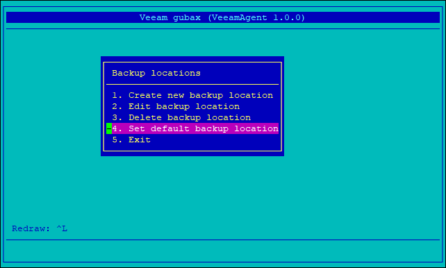 Step 3.2. Select Default Backup Location