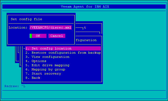 Step 3.1. Specify Location for Configuration File