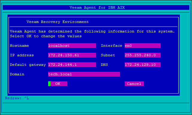 Starting Recovery Environment