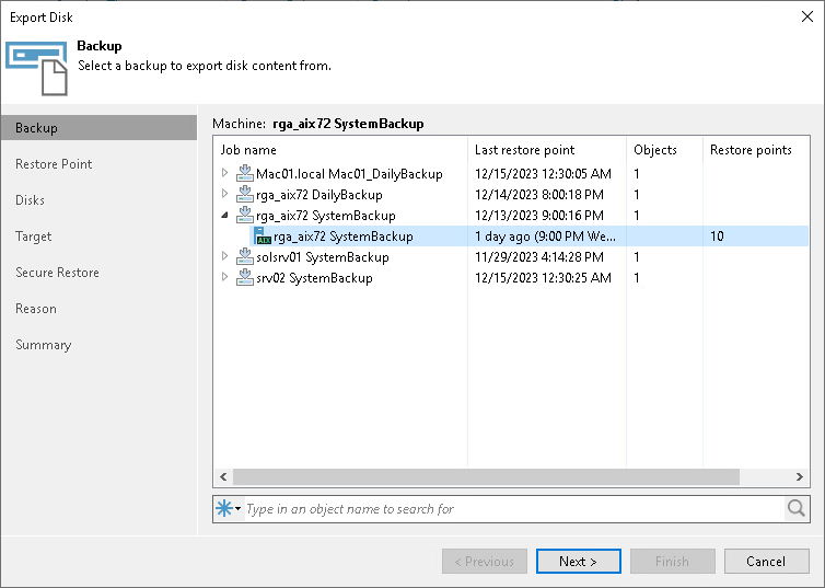 Step 2. Select Backup