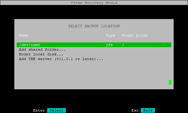 Step 3. Select Backup Location