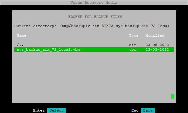 Selecting Local Drive
