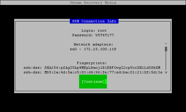Booting from Veeam Recovery Media
