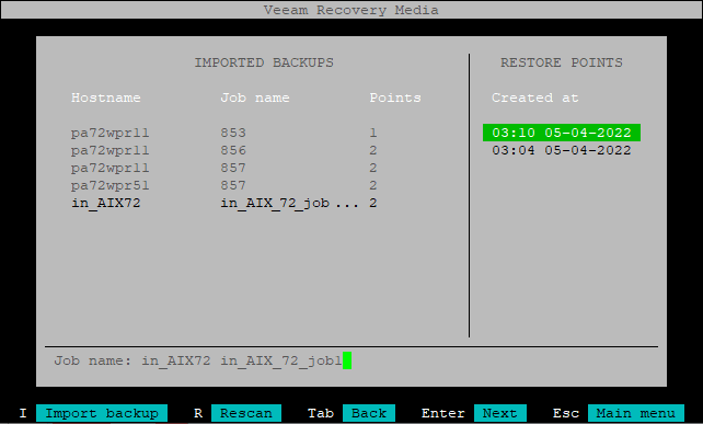 Step 5. Select Backup and Restore Point