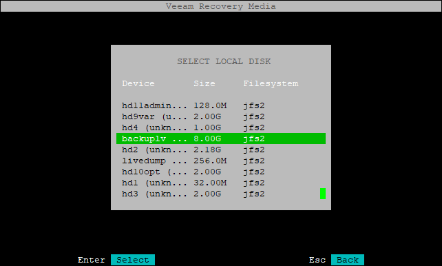 Selecting Local Drive