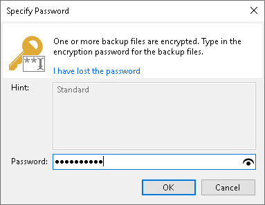 Importing Veeam Agent Backups