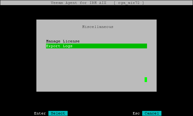 Exporting Logs with Control Panel