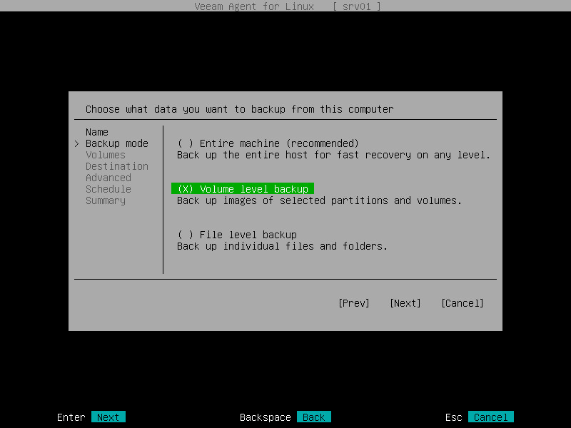 Step 3. Select Backup Mode