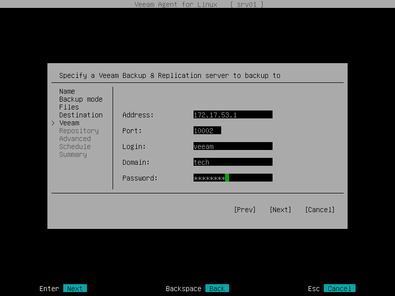 Step 9. Specify Backup Server Settings