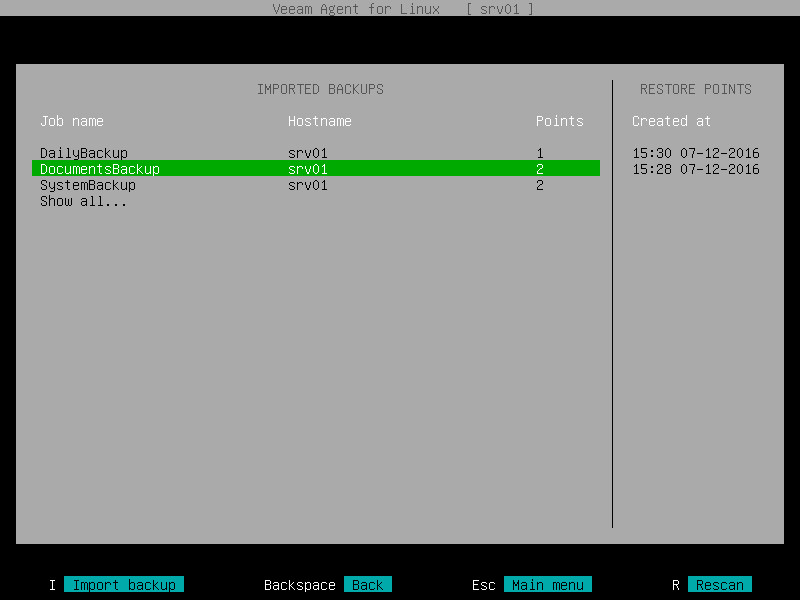 Step 2. Select Backup and Restore Point