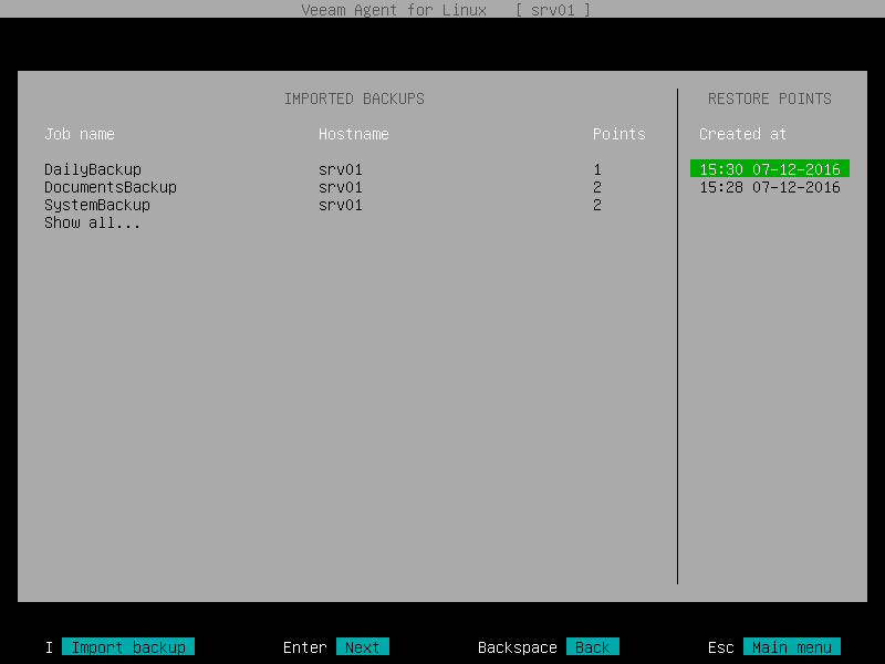 Step 2. Select Backup and Restore Point