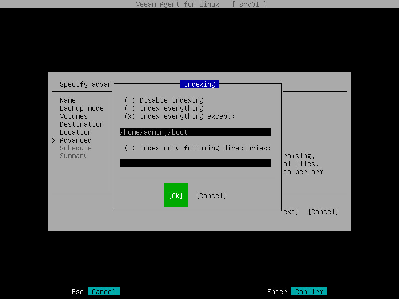 File Indexing Settings