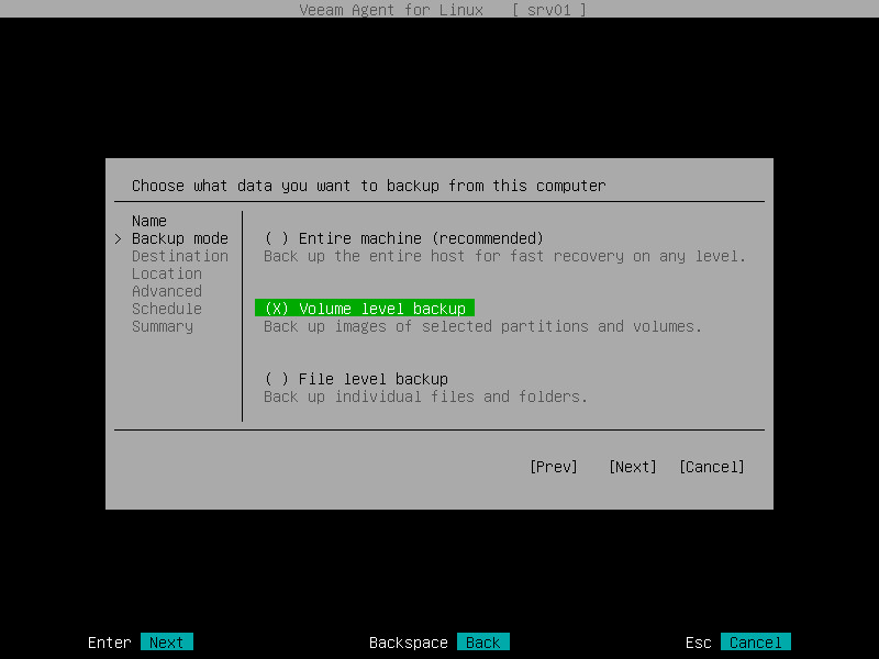 Step 3. Select Backup Mode
