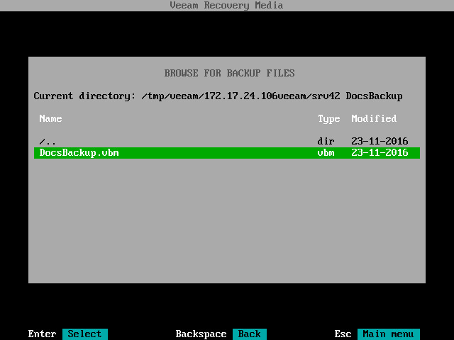 Step 6. Browse for Backup File