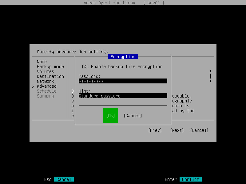 Data Encryption Settings