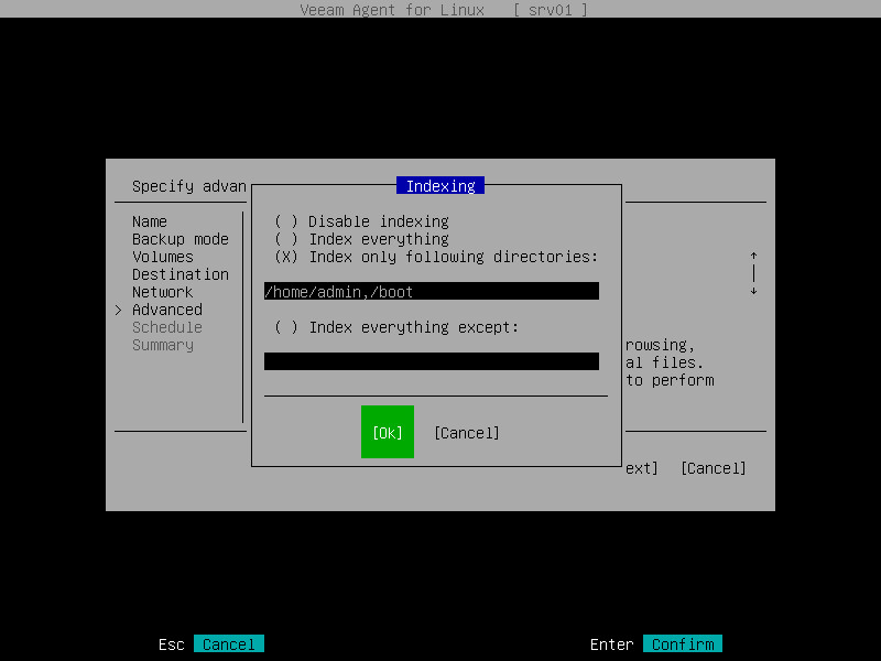 File Indexing Settings