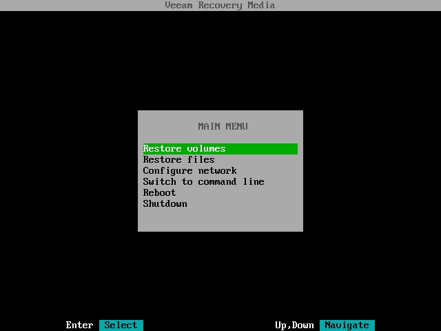 Step 1. Boot from Veeam Recovery Media