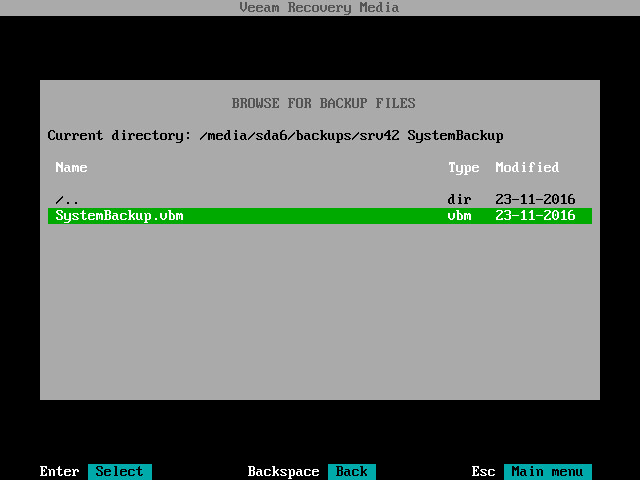 Step 6. Browse for Backup File