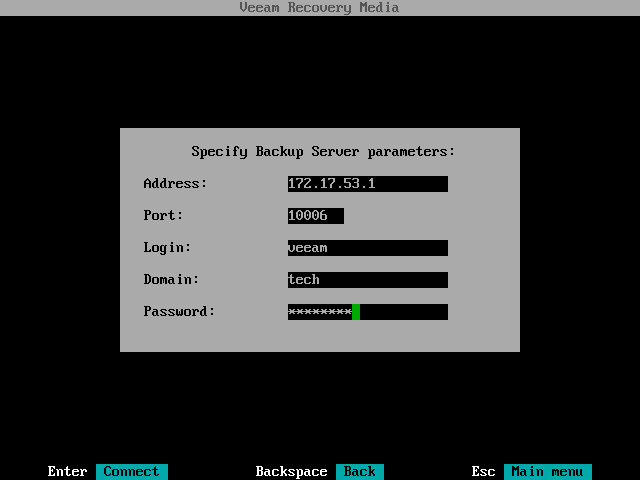 Specifying Backup Server Settings