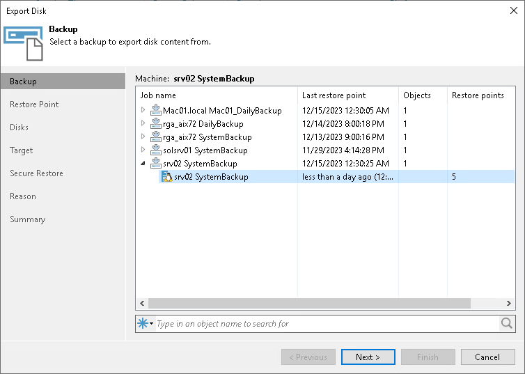 Step 2. Select Backup