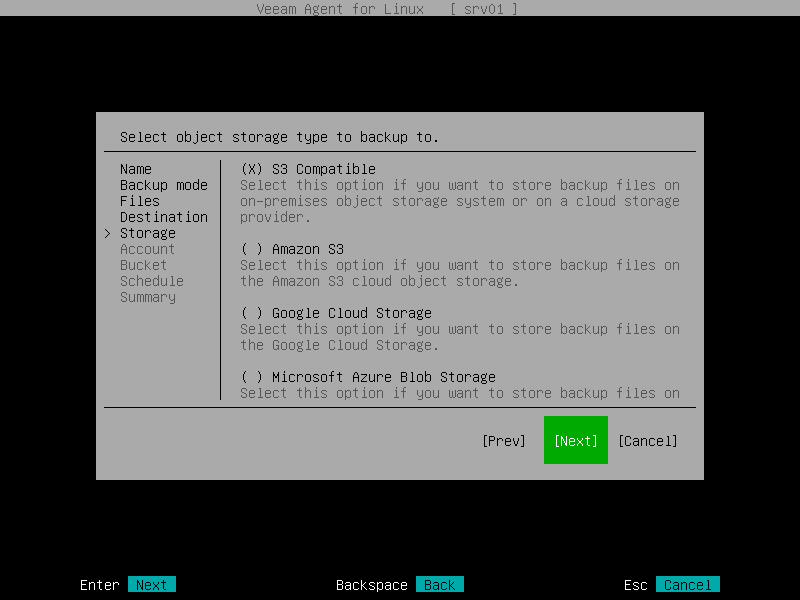 Object Storage Settings