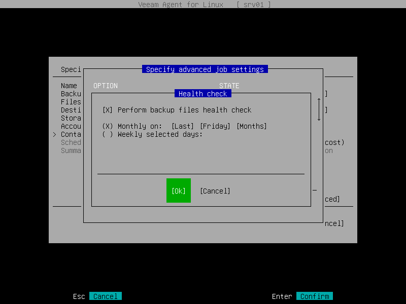 Health Check Settings