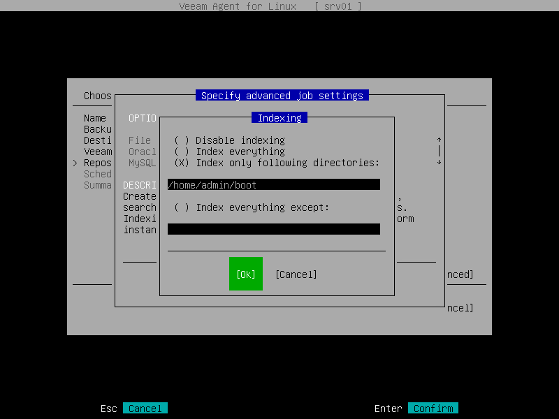 File Indexing Settings