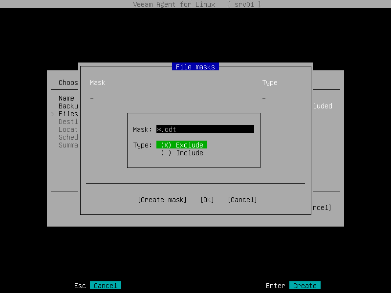Selecting Files and Directories to Back Up