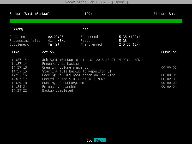 Viewing Job Session Result
