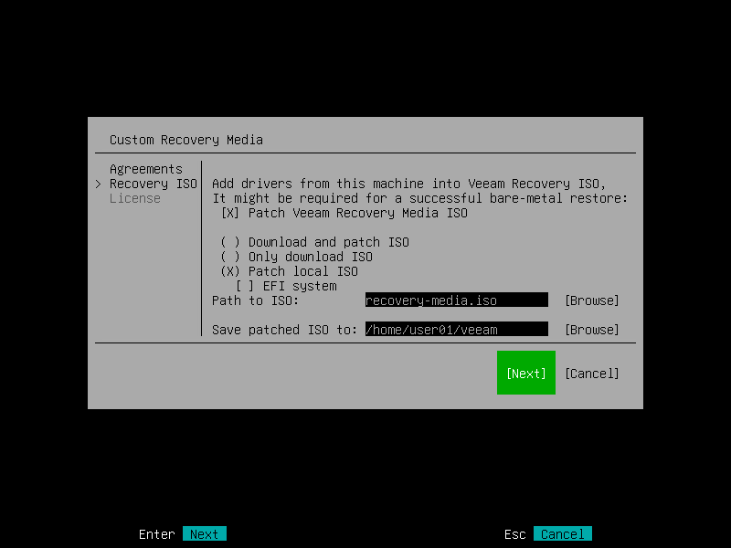 Creating Custom Veeam Recovery Media with Control Panel