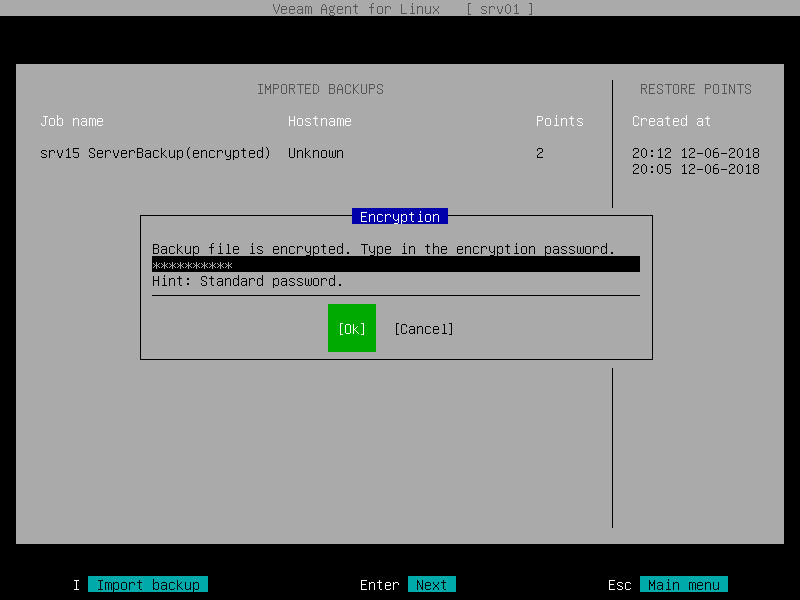 Restoring Data from Encrypted Backups