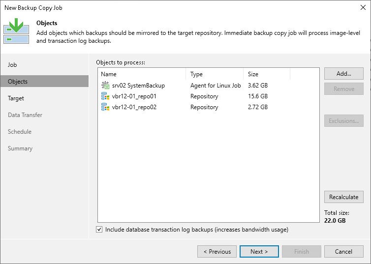 Performing Backup Copy for Veeam Agent Backups