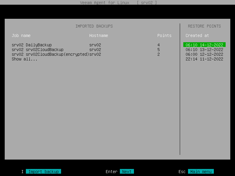 Step 2. Select Backup and Restore Point