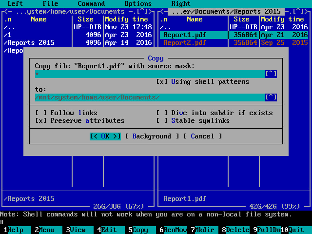 Saving Files to New Location