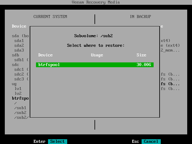 Mapping Btrfs Subvolumes