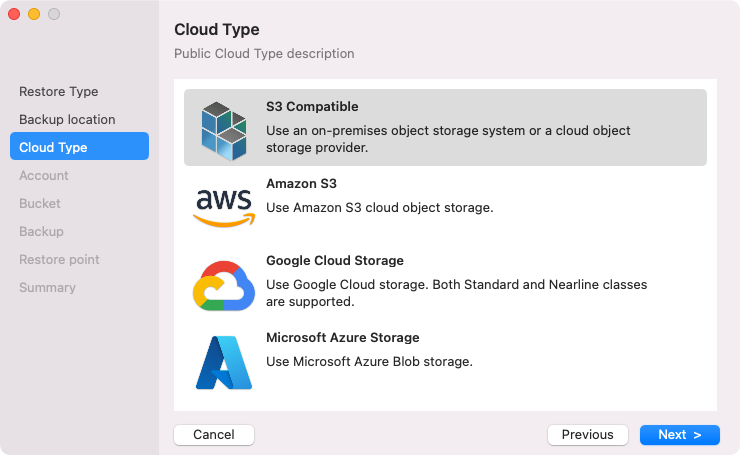 Object Storage Repository Settings