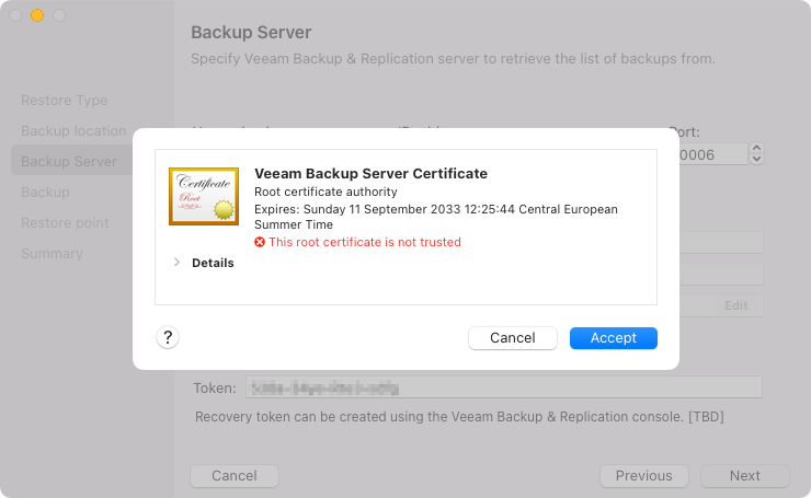 Veeam Backup Repository Settings