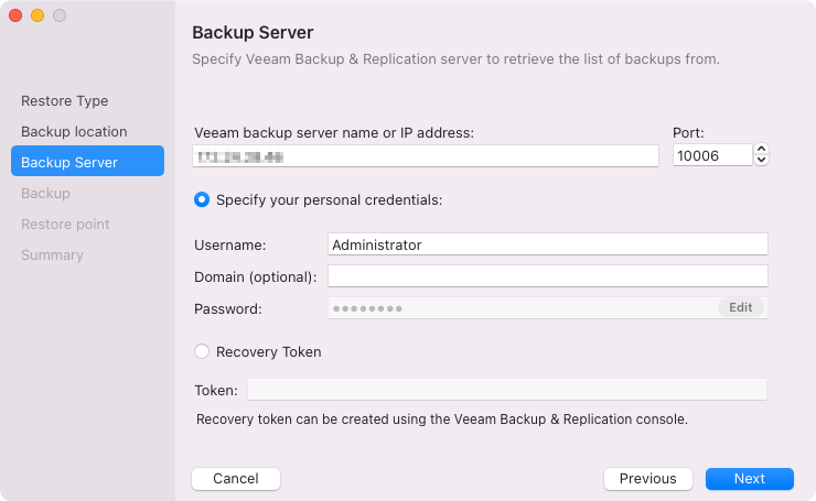 Veeam Backup Repository Settings