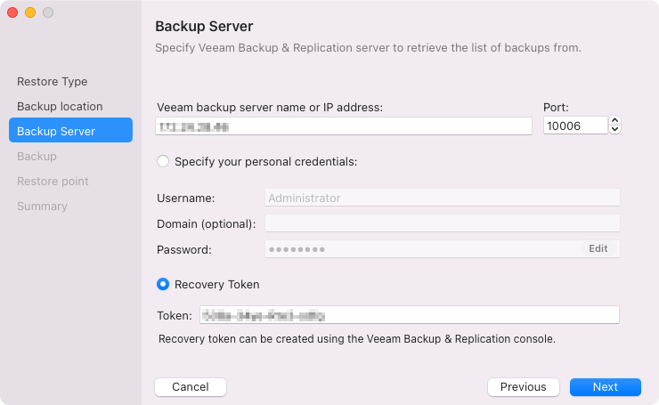 Veeam Backup Repository Settings