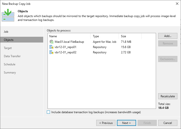 Performing Backup Copy for Veeam Agent Backups
