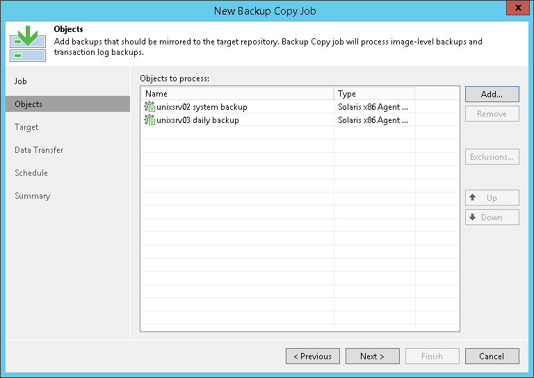 Performing Backup Copy for Veeam Agent Backups