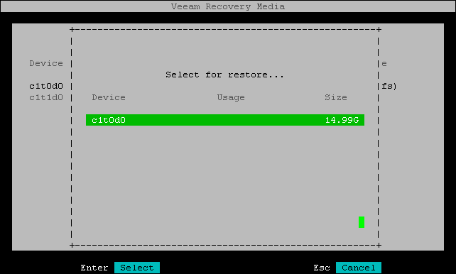 Mapping Source Disk to Target Disk