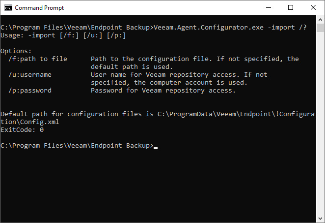 Command Line Help Getting Help
